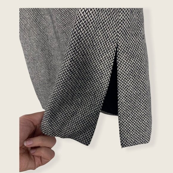 Vintage 90s Valentino Miss V Grey Lana Wool Skirt Size 6 - Picture 3 of 12